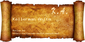 Kellerman Anita névjegykártya